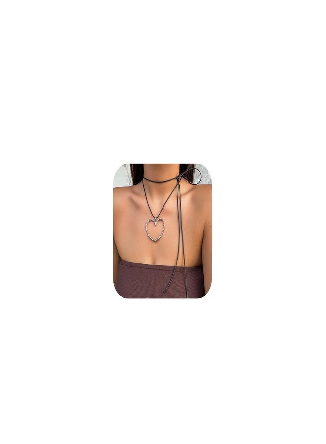 JAVARNV Chunky Gold Necklace Heart Necklace Boho Necklaces Beads Chain Necklaces Trendy Jewelry Christmas Gift for Women - Image 1